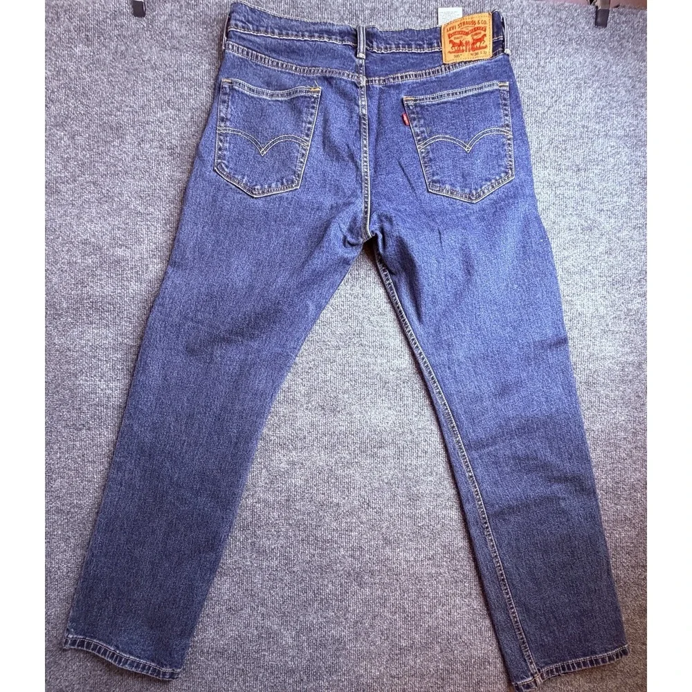Levis 505 Jeans‎ Men's 36x32 Regular Fit Straight Leg Blue Cotton Denim